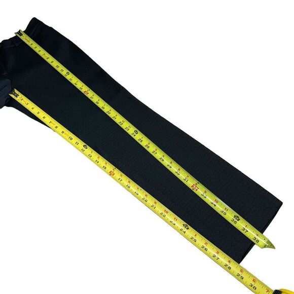 Lafayette 148 Dress Pants Downtown Black Textured Career Pants Stretch Trouser M - Picture 7 of 8